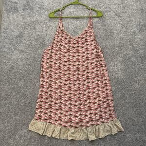 Vintage 90s Y2K Slip Dress Sz S Fairycore Cottagecore Boho Indie Coquette Ruffle
